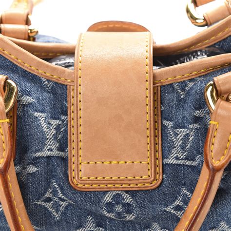 LOUIS VUITTON Monogram Denim Pleaty Blue.